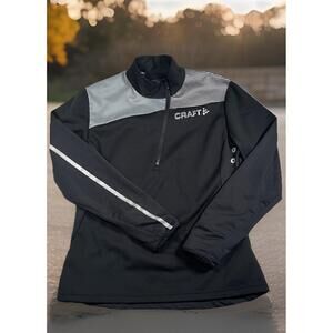 Craft Ventair X Wind Full Zip Cycling Jacket Black Men XL Full Gloves Reflective